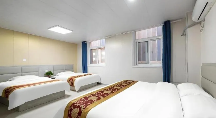 Bed in GreenTree Apartment Jinan Jiyan Road Shandong Cancer Hospital