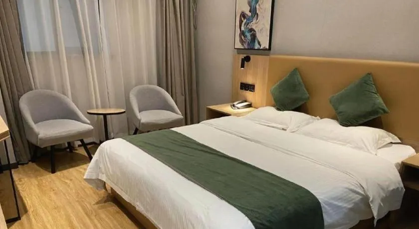 Bed in Green Tree Inn Express Anhui Bozhou Mengcheng County Chengnan New District