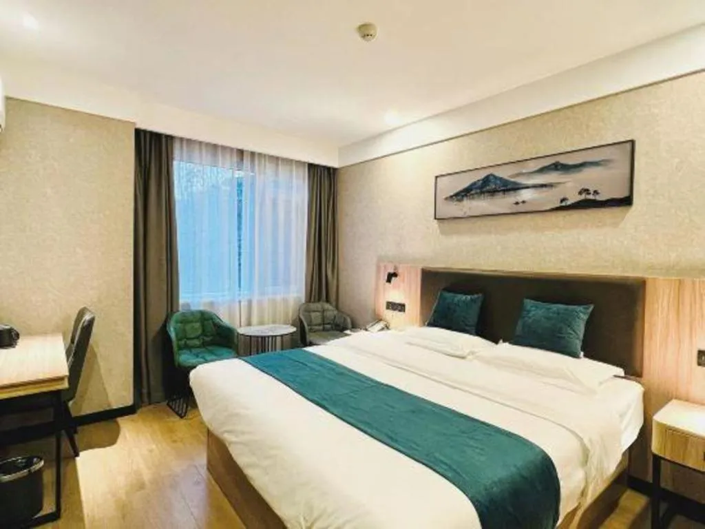 Bed in Shell Hotel Shandong Jinan Daming Lake