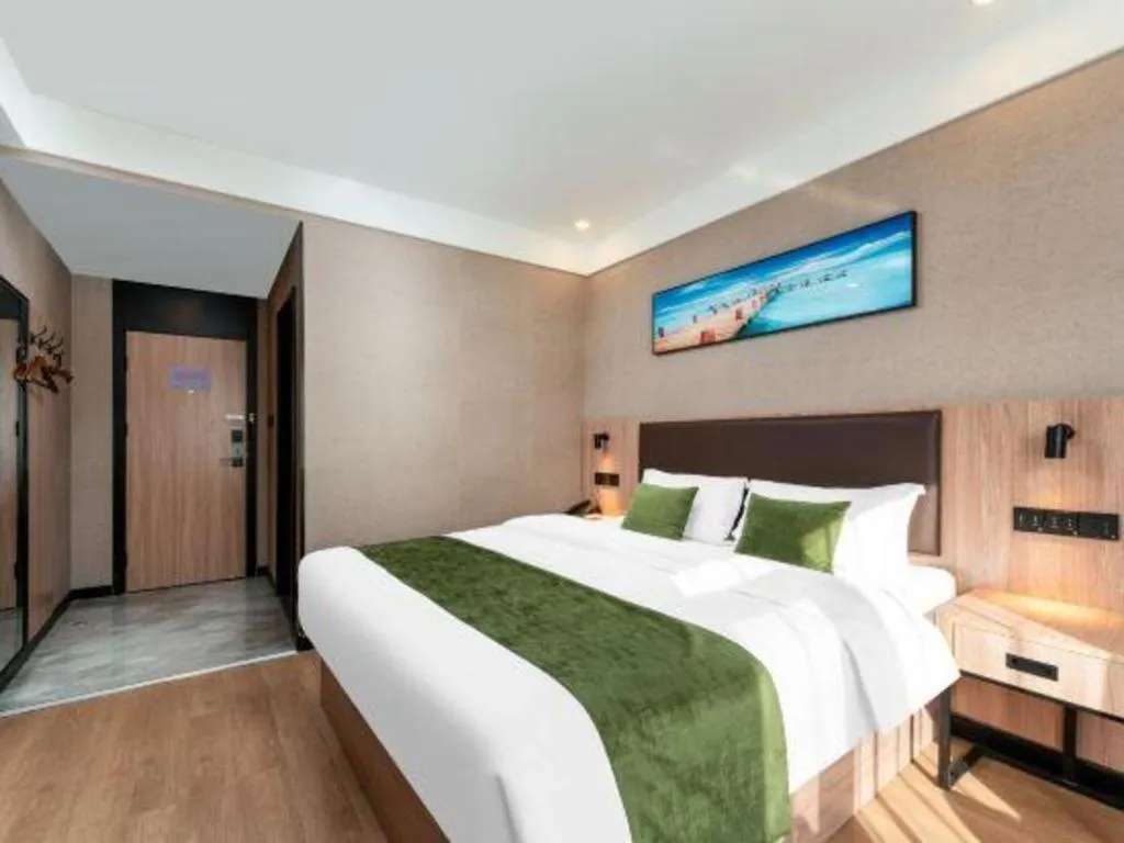 Bed in Shell Hotel Shandong Jinan Daming Lake