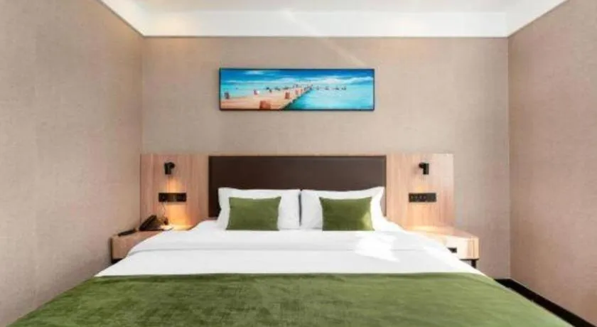 Bed in Shell Hotel Shandong Jinan Daming Lake