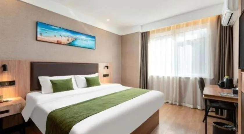 Bed in Shell Hotel Shandong Jinan Daming Lake