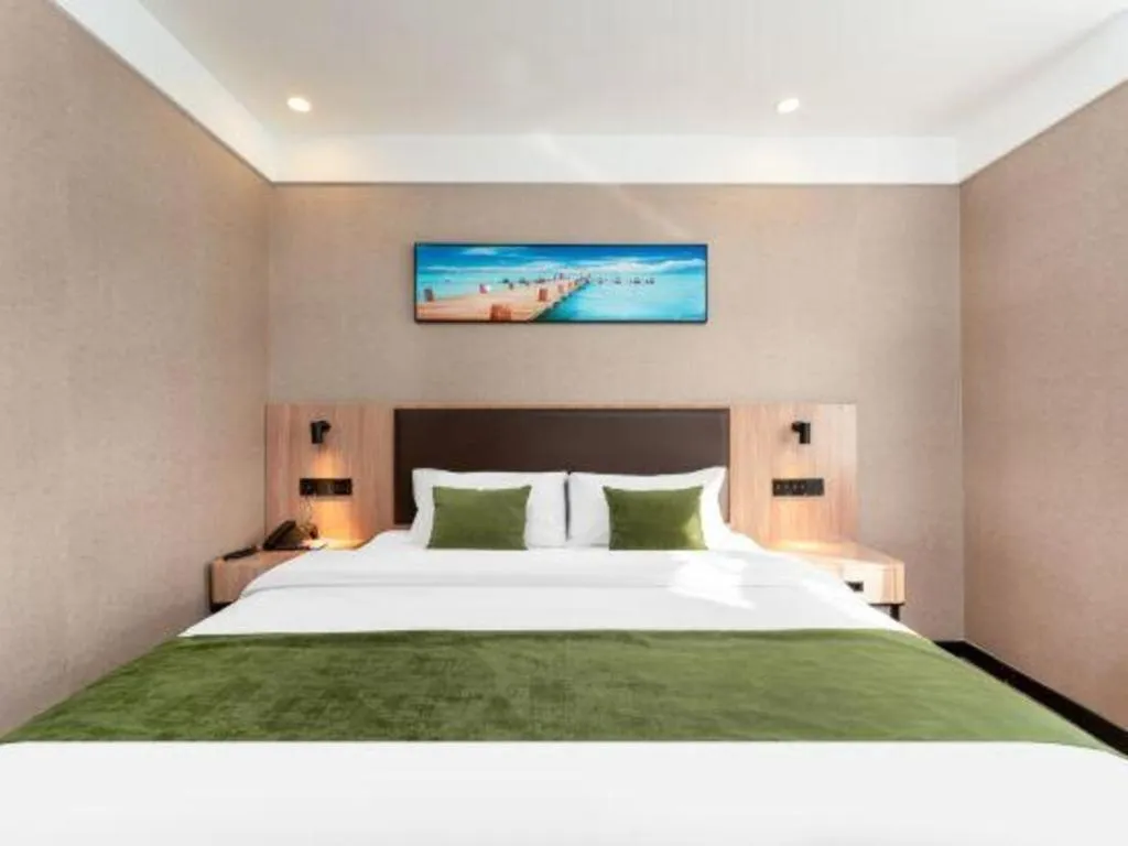 Bed in Shell Hotel Shandong Jinan Daming Lake