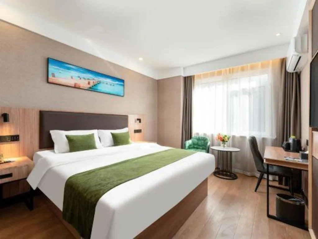 Bed in Shell Hotel Shandong Jinan Daming Lake