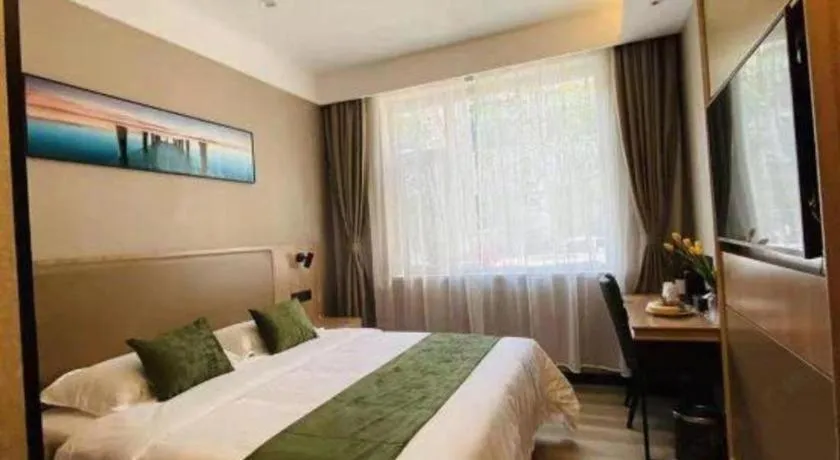 Bed in Shell Hotel Shandong Jinan Daming Lake