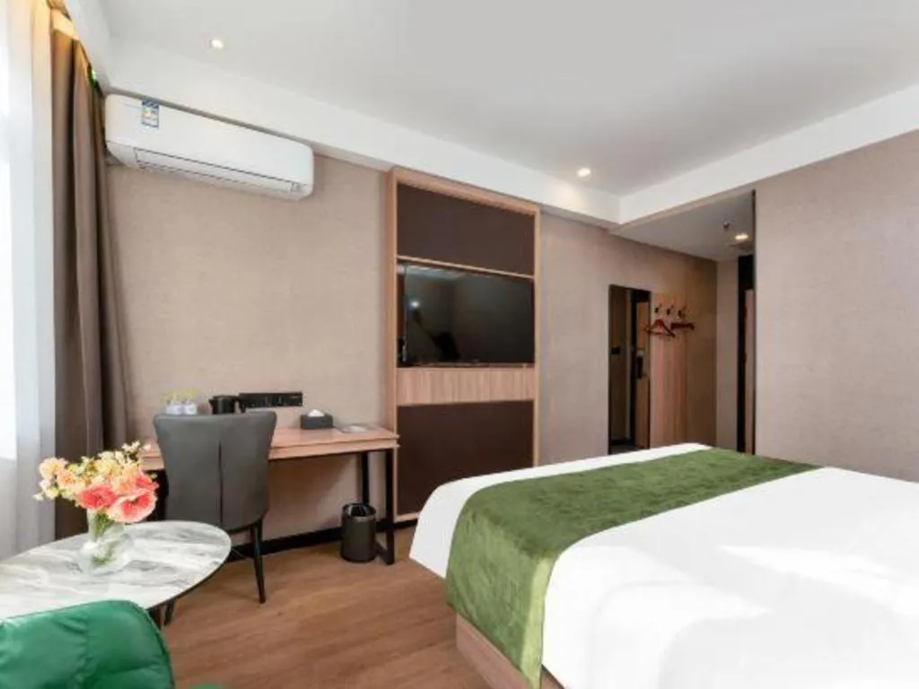 Bed in Shell Hotel Shandong Jinan Daming Lake