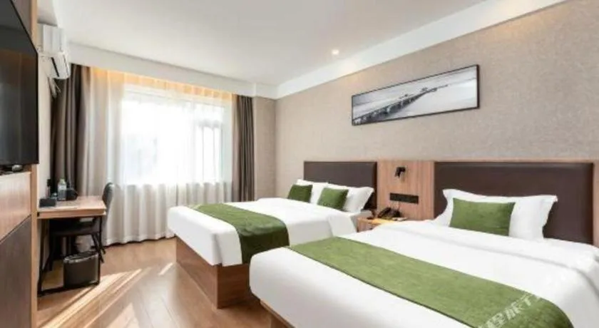 Bed in Shell Hotel Shandong Jinan Daming Lake