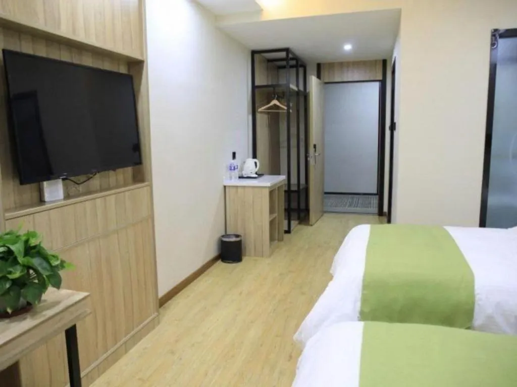 Bed in Green Tree Inn Changzhou Liyang Zhongguancun Innovation Park