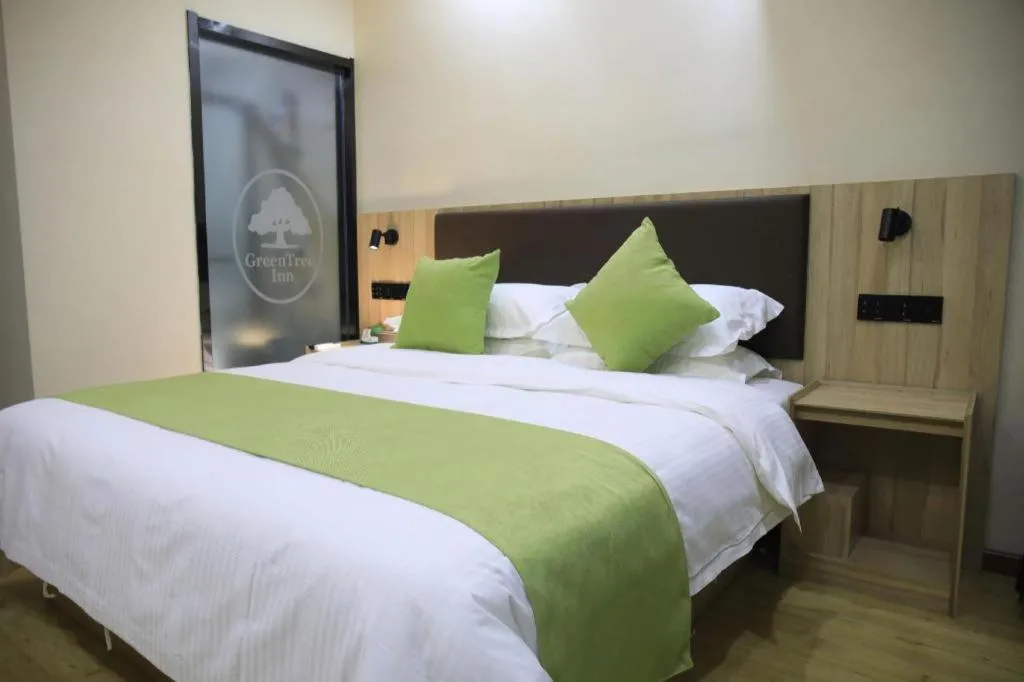 Bed in Green Tree Inn Changzhou Liyang Zhongguancun Innovation Park