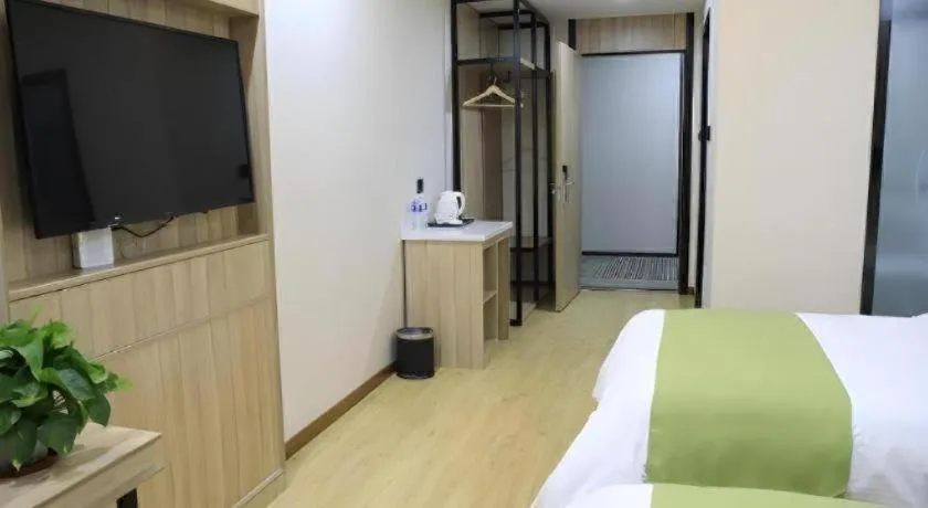 Bed in Green Tree Inn Changzhou Liyang Zhongguancun Innovation Park