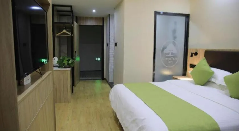 Bed in Green Tree Inn Changzhou Liyang Zhongguancun Innovation Park