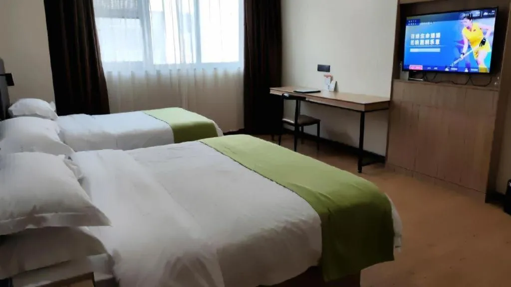 Bed in Green Tree Inn Changzhou Liyang Zhongguancun Innovation Park