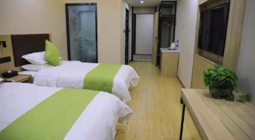Bed in Green Tree Inn Changzhou Liyang Zhongguancun Innovation Park