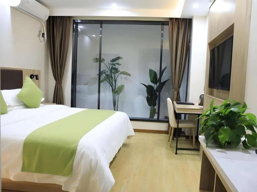 Bed in Green Tree Inn Changzhou Liyang Zhongguancun Innovation Park