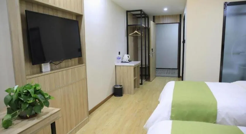Bed in Green Tree Inn Changzhou Liyang Zhongguancun Innovation Park