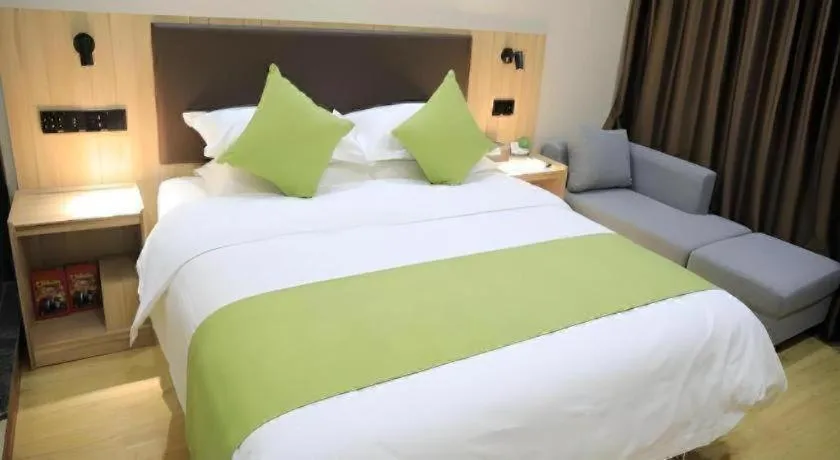 Bed in Green Tree Inn Changzhou Liyang Zhongguancun Innovation Park