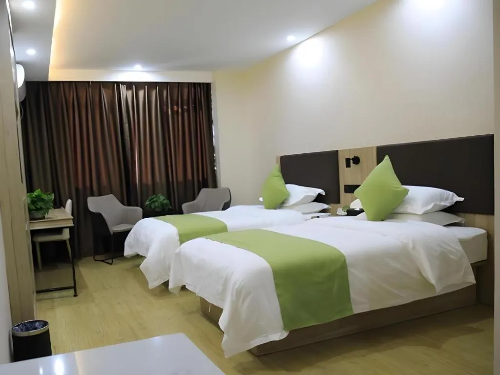 Bed in Green Tree Inn Changzhou Liyang Zhongguancun Innovation Park