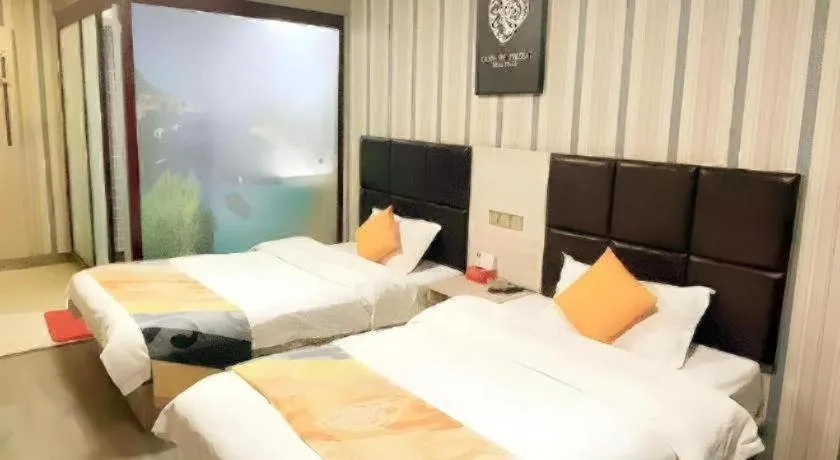 Bed in Shell Hotel Anhui Huainan Tianjia'an District Longhu Nan Road