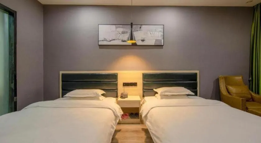 Bed in GreenTree Alliance Hotel Changzhou Tibet National Middle School Chenduqiao