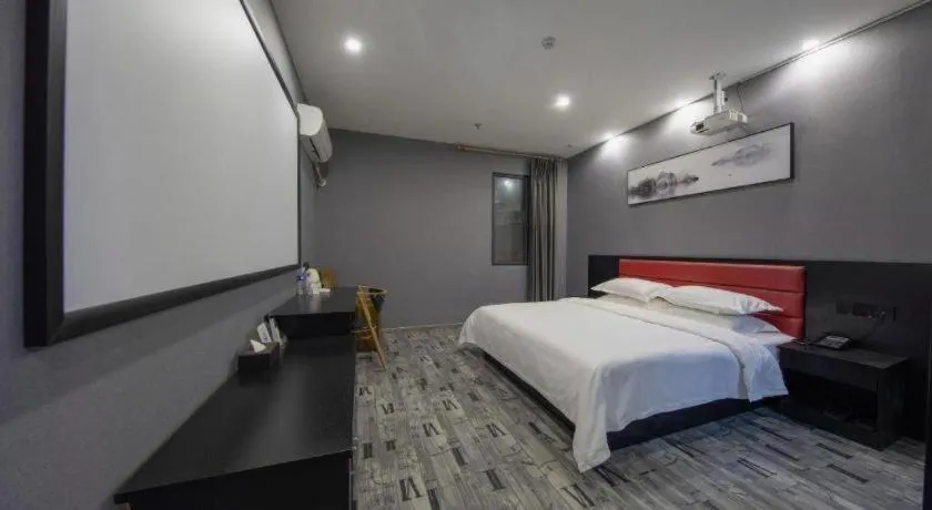 Bed in GreenTree Alliance Hotel Changzhou Tibet National Middle School Chenduqiao