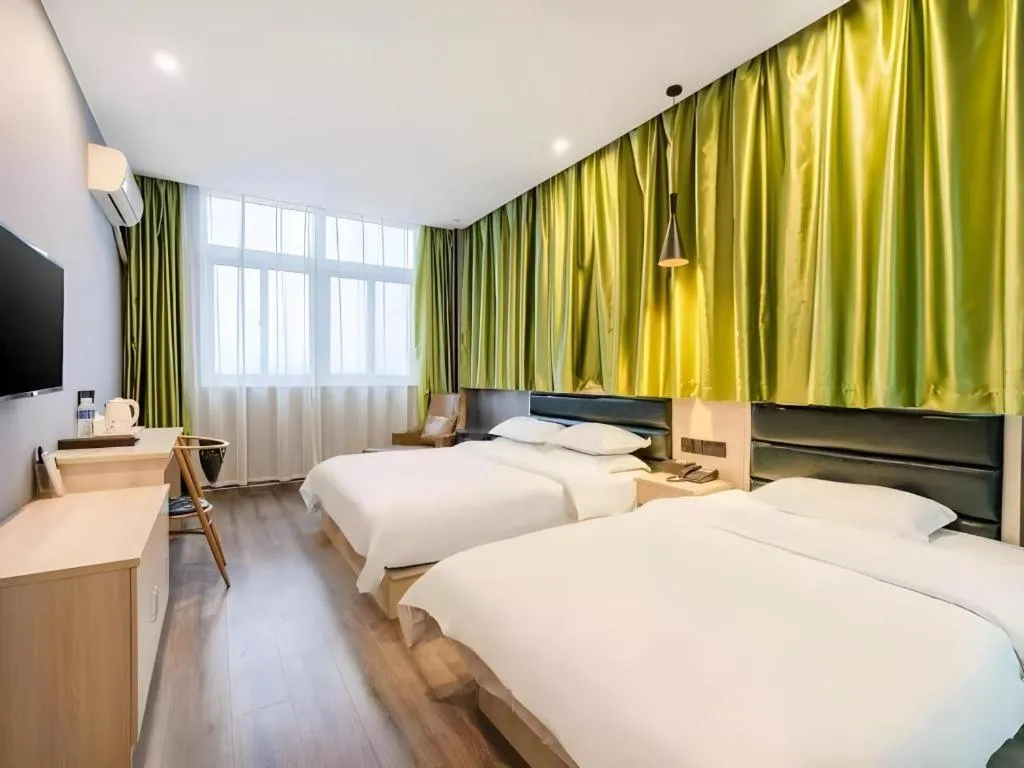 Bed in GreenTree Alliance Hotel Changzhou Tibet National Middle School Chenduqiao