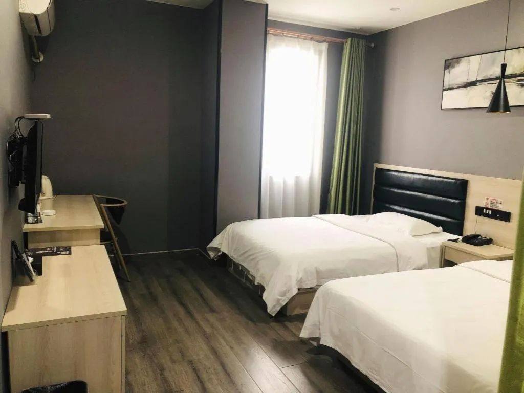 Bed in GreenTree Alliance Hotel Changzhou Tibet National Middle School Chenduqiao