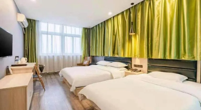 Bed in GreenTree Alliance Hotel Changzhou Tibet National Middle School Chenduqiao