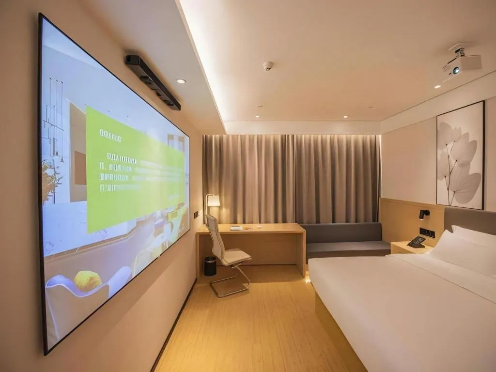 Bed in Green Tree Inn Xuzhou Tongshan Wanda Plaza Yuquanhe Metro Station