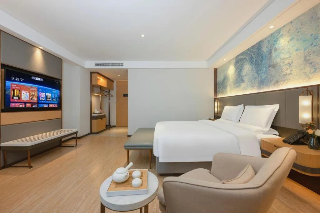 Bed in Green Tree Inn Xuzhou Tongshan Wanda Plaza Yuquanhe Metro Station
