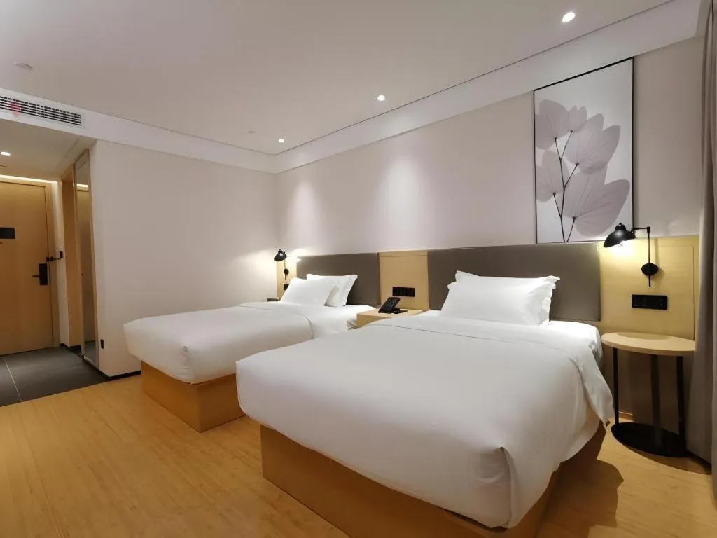 Bed in Green Tree Inn Xuzhou Tongshan Wanda Plaza Yuquanhe Metro Station