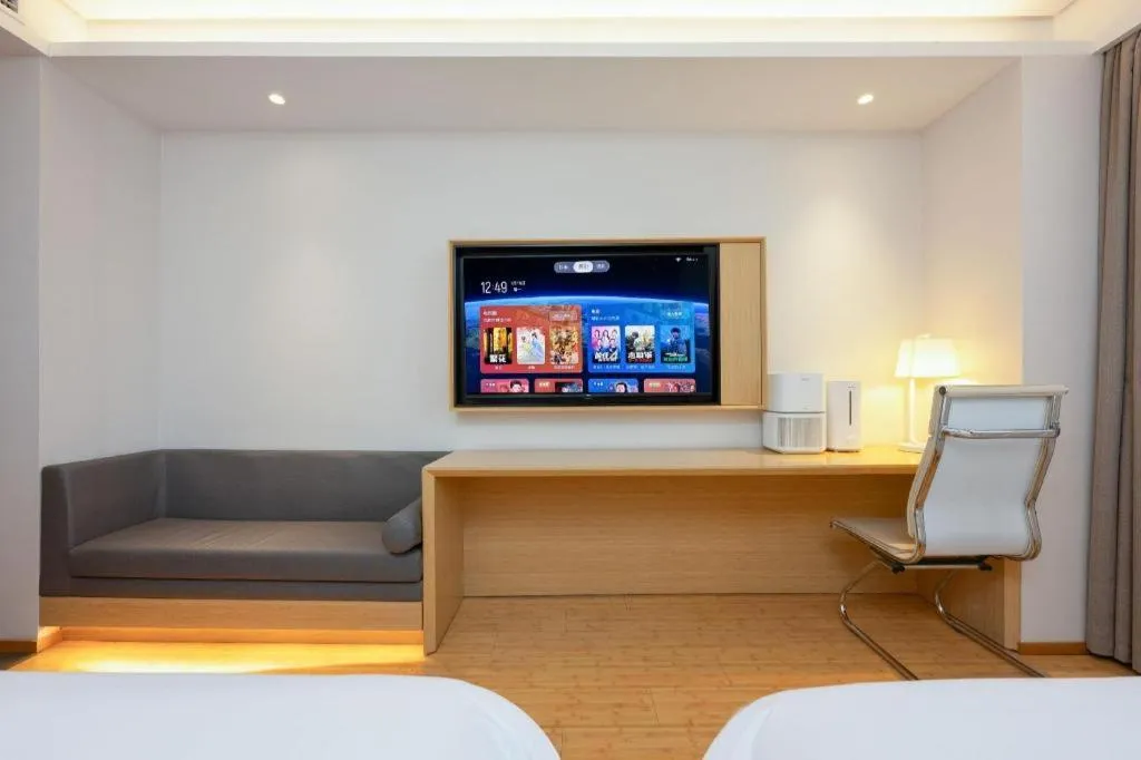 Bed in Green Tree Inn Xuzhou Tongshan Wanda Plaza Yuquanhe Metro Station