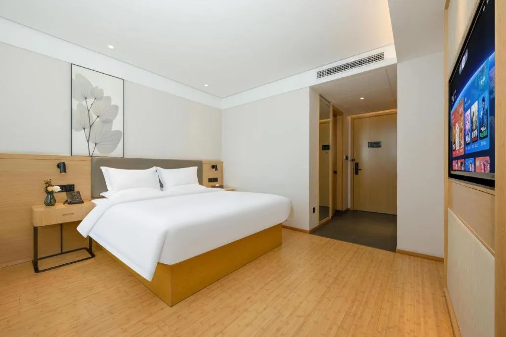 Bed in Green Tree Inn Xuzhou Tongshan Wanda Plaza Yuquanhe Metro Station