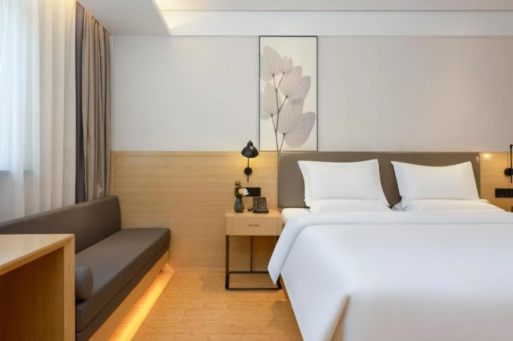 Bed in Green Tree Inn Xuzhou Tongshan Wanda Plaza Yuquanhe Metro Station