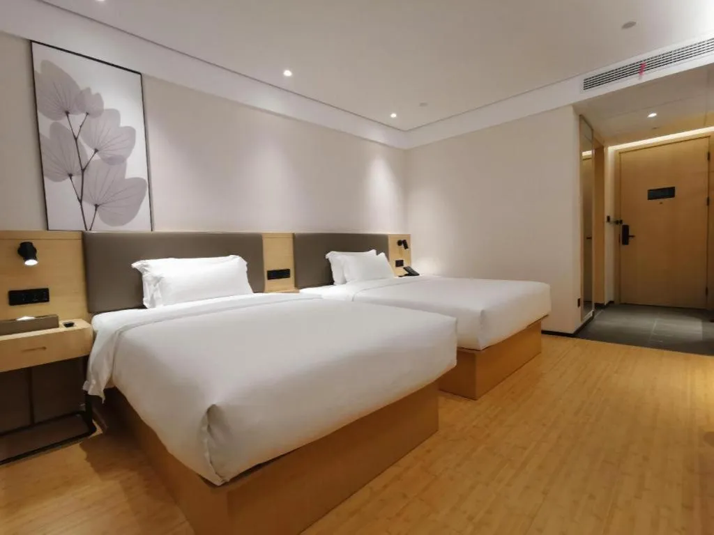 Bed in Green Tree Inn Xuzhou Tongshan Wanda Plaza Yuquanhe Metro Station