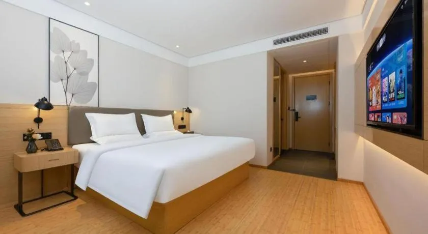 Bed in Green Tree Inn Xuzhou Tongshan Wanda Plaza Yuquanhe Metro Station