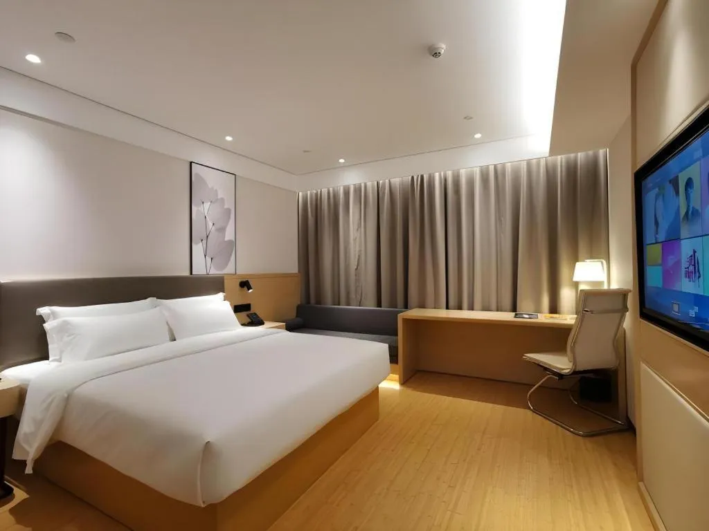 Bed in Green Tree Inn Xuzhou Tongshan Wanda Plaza Yuquanhe Metro Station