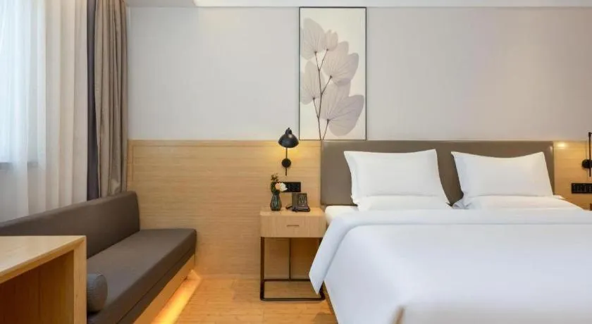 Bed in Green Tree Inn Xuzhou Tongshan Wanda Plaza Yuquanhe Metro Station