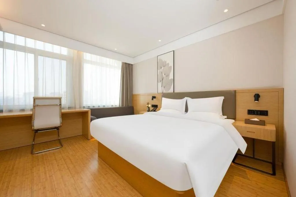 Bed in Green Tree Inn Xuzhou Tongshan Wanda Plaza Yuquanhe Metro Station