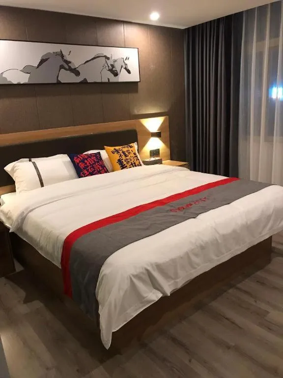 Bed in Jun Hotel Guangdong Zhanjiang Xiashan South Railway Station