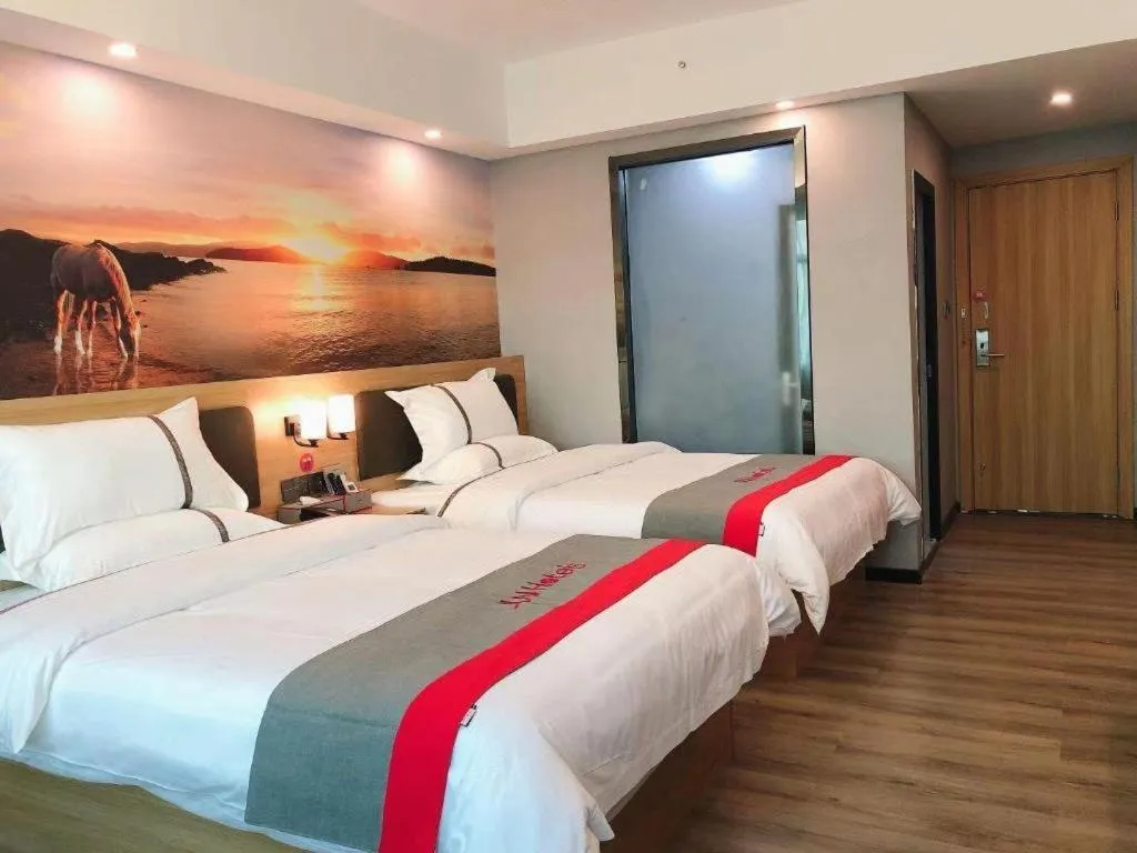 Bed in Jun Hotel Guangdong Zhanjiang Xiashan South Railway Station