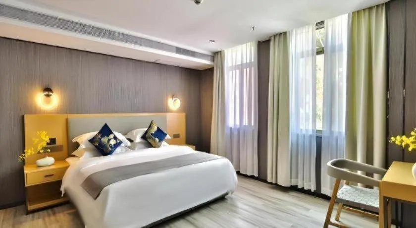 Bed in MIDI Hotel Guangdong Chaozhou Xiangqiao District Hanshan Teachers College