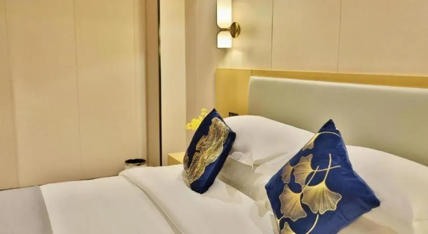 Bed in MIDI Hotel Guangdong Chaozhou Xiangqiao District Hanshan Teachers College