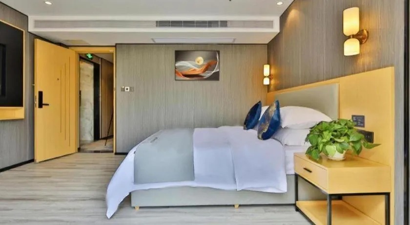 Bed in MIDI Hotel Guangdong Chaozhou Xiangqiao District Hanshan Teachers College