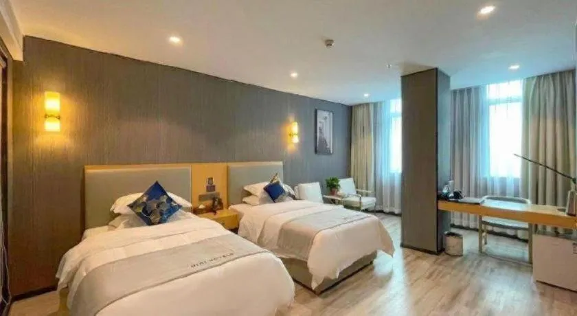 Bed in MIDI Hotel Guangdong Chaozhou Xiangqiao District Hanshan Teachers College