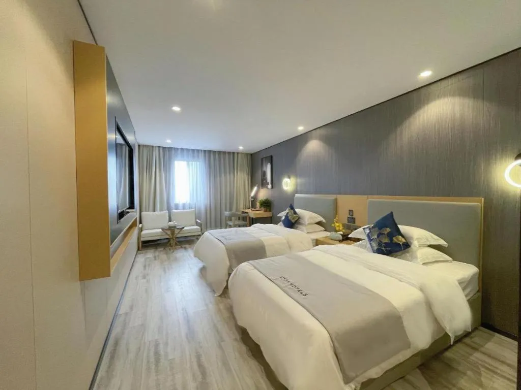 Bed in MIDI Hotel Guangdong Chaozhou Xiangqiao District Hanshan Teachers College