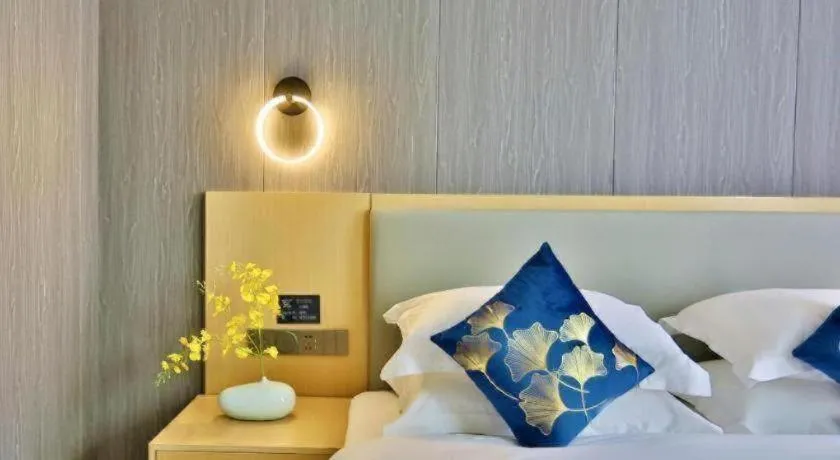 Bed in MIDI Hotel Guangdong Chaozhou Xiangqiao District Hanshan Teachers College