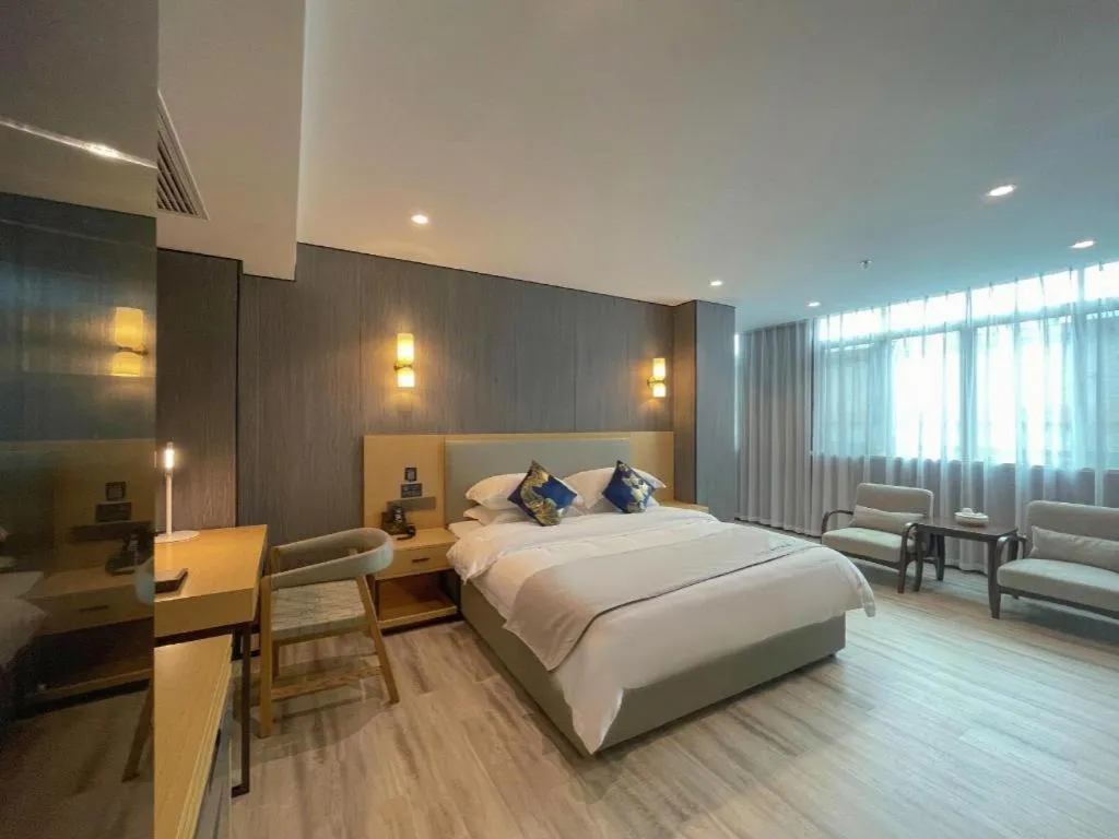 Bed in MIDI Hotel Guangdong Chaozhou Xiangqiao District Hanshan Teachers College