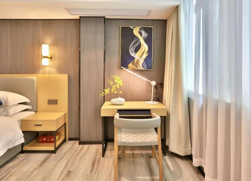 Bed in MIDI Hotel Guangdong Chaozhou Xiangqiao District Hanshan Teachers College