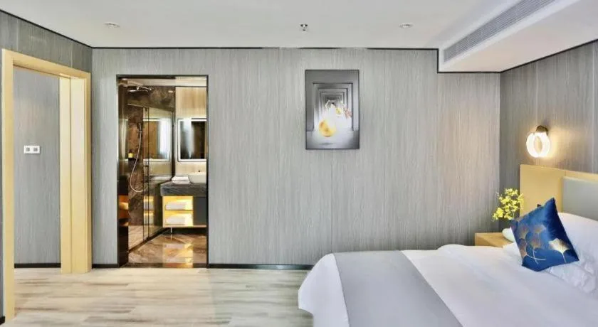 Bed in MIDI Hotel Guangdong Chaozhou Xiangqiao District Hanshan Teachers College