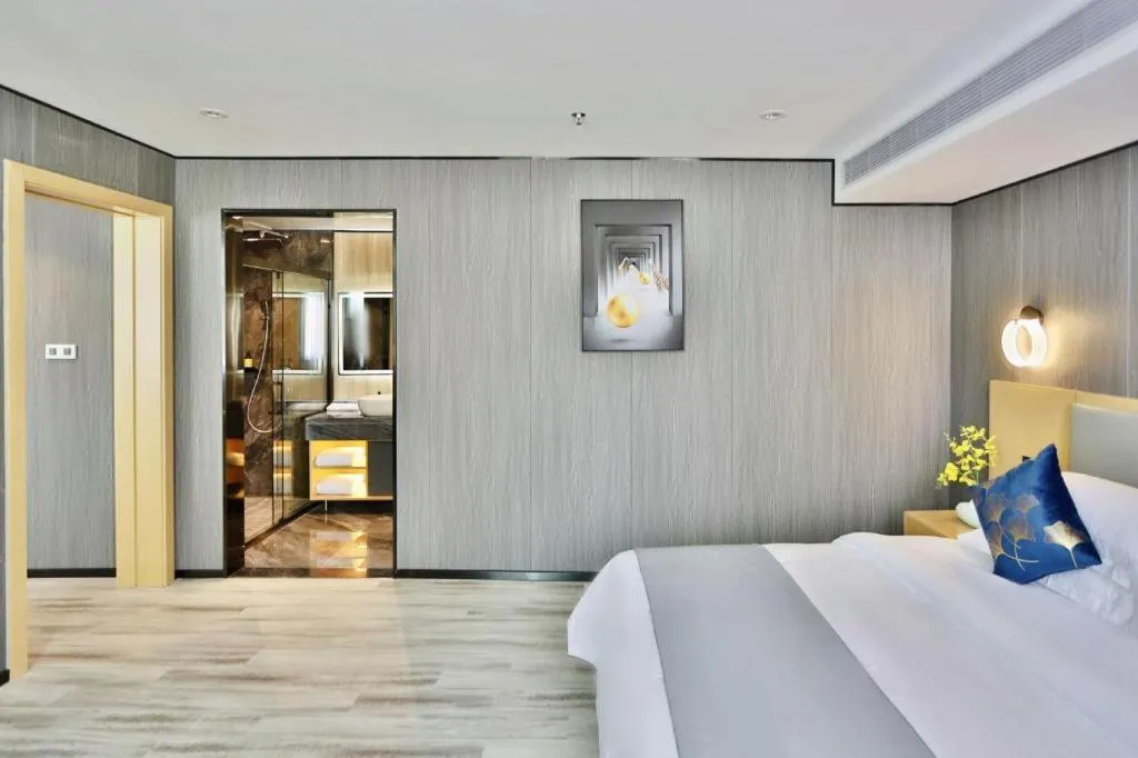 Bed in MIDI Hotel Guangdong Chaozhou Xiangqiao District Hanshan Teachers College